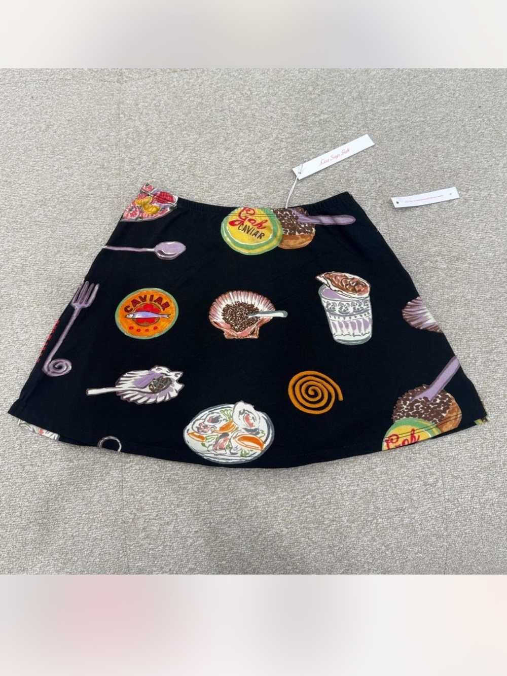NWT LISA SAYS GAH DARCY SKORT- CAVIAR DREAMS-BLACK- SIZE X- SMALL